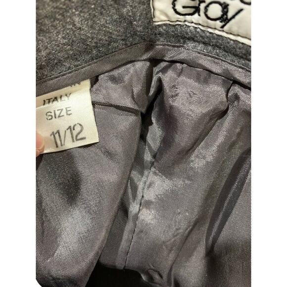 Size 11/2 Lindsay Gray Women's 1980s Vintage Wool Blend Dress Pants - Picture 9 of 9